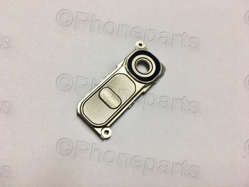 Embellecedor Lente con Lente de Cámara y Botón LG G4 H815 Dorado