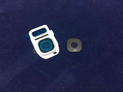 Embellecedor + Lente Cámara Samsung S7 G930 Blanco Compatible