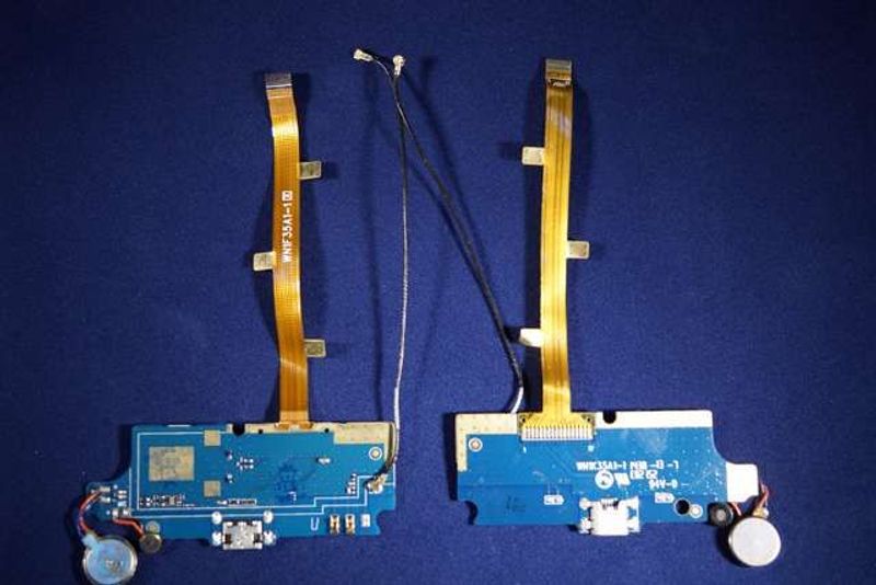 Flex Placa Conector Carga Micro USB ZTE Blade L2 con Vibrador Micro Cable Coaxial