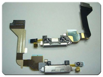 Cable Flex Carga Apple iPhone 4G Blanco con Micro