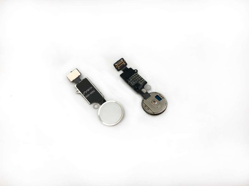 Flex Botón Home Universal Apple Iphone7, 7+, 8, 8+ Función Home Retroceso sin Huella Blanco Plata