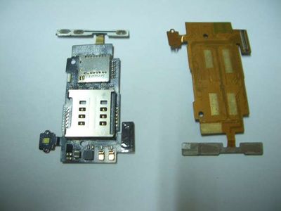 Flex Lector Doble SIM y Tarjeta de Memoria LG L7 II Dual con Botones Laterales