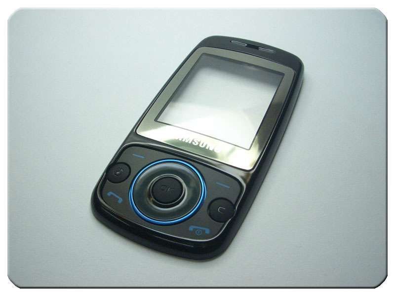 Carcasa Frontal con Teclado Funcional Samsung S3030 Negra / Azul