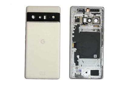 Carcasa Trasera Tapa Batería Google Pixel6 PRO Blanco SWAP (Desmontaje)