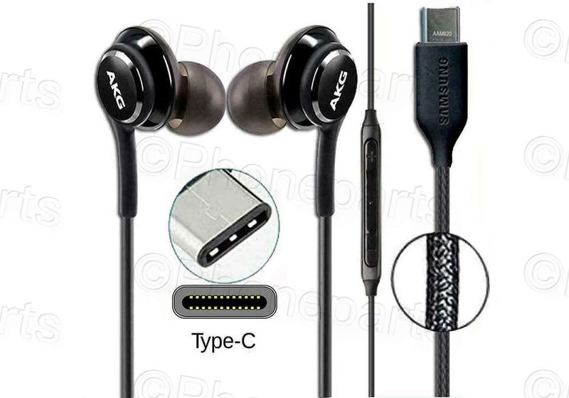 Auriculares con Cable TipoC Samsung Ear Headphones AKG IC100BB Negro