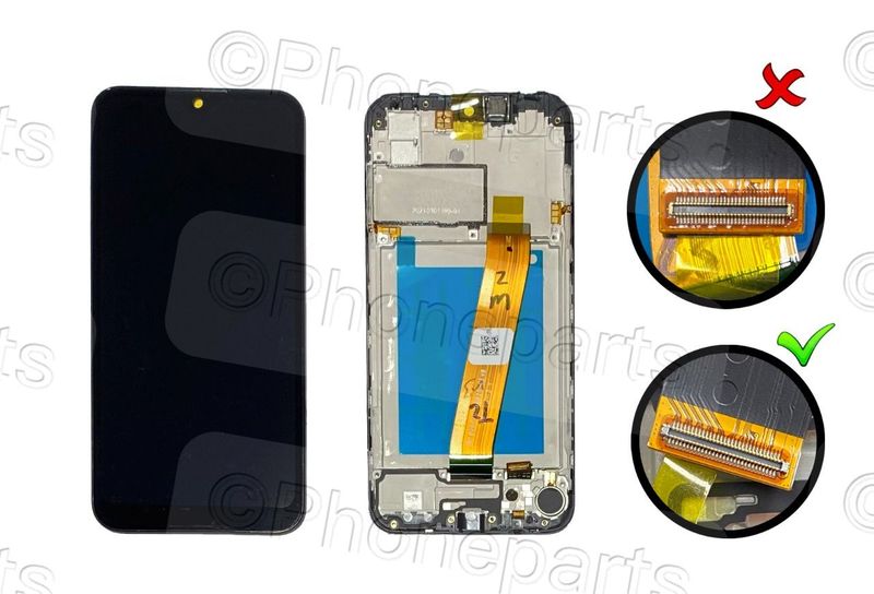 Pantalla Completa Samsung Galaxy A01 2020 SM-A015F Negro CONECTOR PEQUEÑO