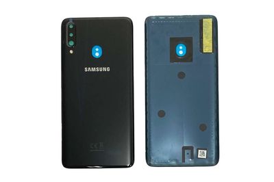 Tapa Batería Original con Lente de Cámara Samsung Galaxy A20s A207 Negro