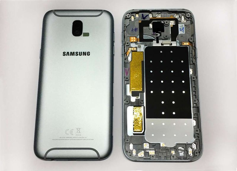 Carcasa Trasera Tapa Batería Samsung Galaxy J5 2017 SS SM-J530 Plata Azul