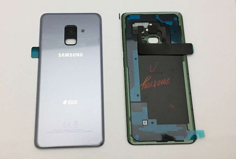 Tapa Batería Original Samsung SM-A530F Galaxy A8 2018 Gris Orquidia