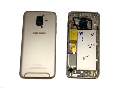 Carcasa Trasera Tapa Batería Original Samsung Galaxy A6 SM-A600F Dorado