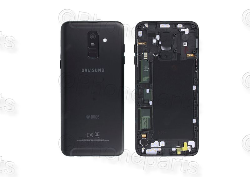 Carcasa Trasera Tapa Batería Original Samsung Galaxy A6+ Plus 2018 SM-A605 Negro