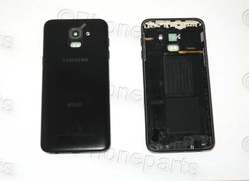 Carcasa Trasera Tapa Batería Original Samsung Galaxy J6 2018 J600FN/DS Negro