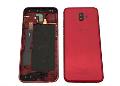 Carcasa Trasera Tapa Batería Chasis Samsung Galaxy J6 Plus J610 Rojo