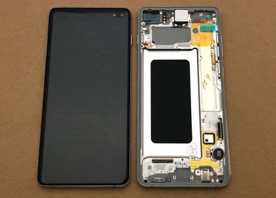 Pantalla Completa Samsung Galaxy S10+ PLUS SM-G975F Blanco Prisma (Marco Plata)