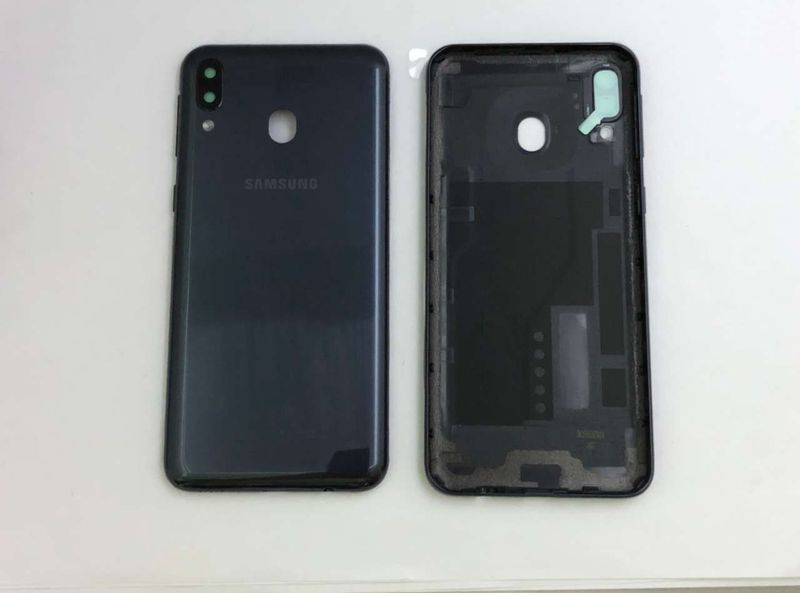 Carcasa Trasera Tapa Batería con Lente de Cámara y Flash Samsung Galaxy M20 M205 Negro
