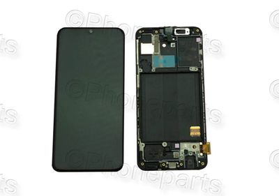 Pantalla Completa Samsung A40 A405F Negra con Marco