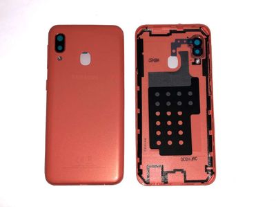 Carcasa Trasera Tapa Batería Original Samsung Galaxy A20e SM-A202F Naranja Coral