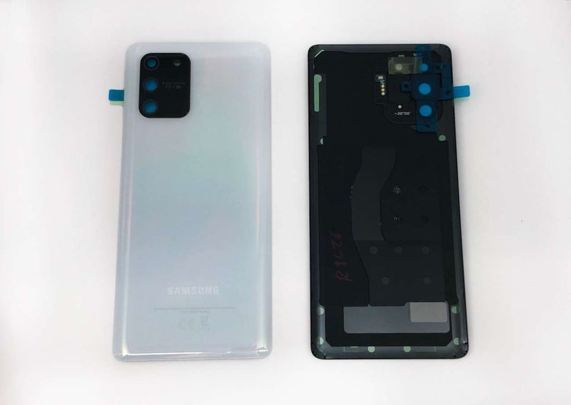 Tapa Batería Samsung Galaxy S10 Lite Blanca G770F Lente de Cámara y Placa Micro