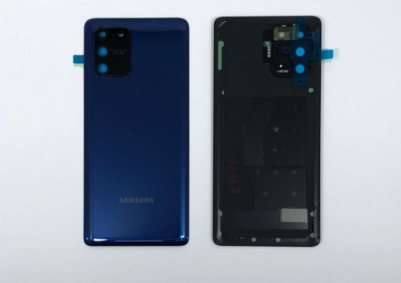 Tapa Batería Samsung Galaxy S10 Lite Azul G770F Lente de Cámara y Placa Micro