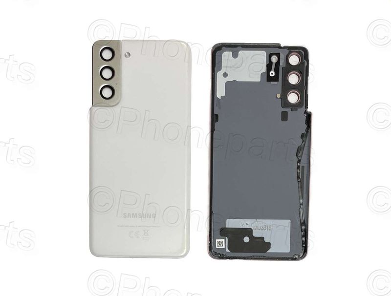Tapa Batería Original Samsung Galaxy S21 G991B Blanco SWAP (Desmontaje)