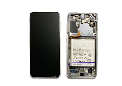 Pantalla Completa + Batería Samsung Galaxy S21 SM-G991B Blanco