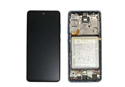 Pantalla Completa + Batería Samsung Galaxy A52 5G SM-A526B, A52 A525F Azul