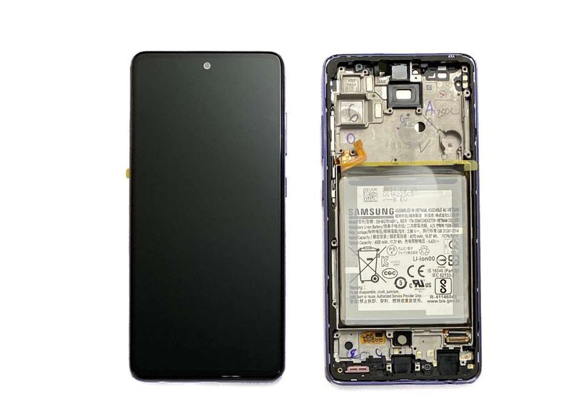 Pantalla Completa + Batería Samsung Galaxy A52 5G SM-A526B, A52 A525F Lila / Violeta