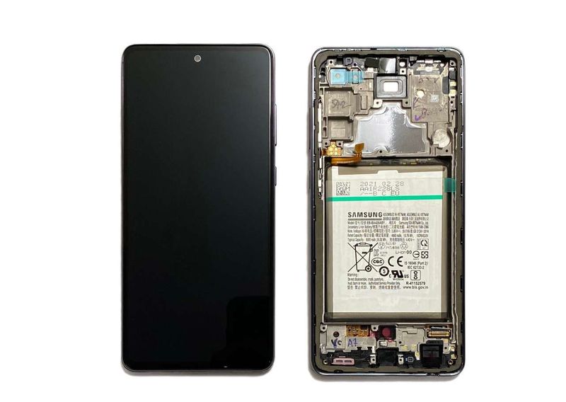 Pantalla Completa + Batería Samsung Galaxy A72 4G/5G SM-A725F A726B Negro