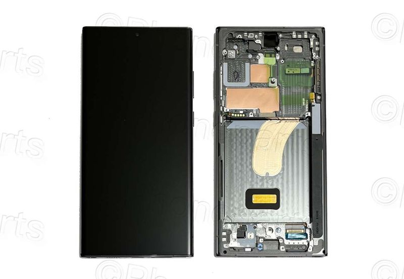 Pantalla Completa Samsung Galaxy S23 Ultra SM-S918B Verde (gris oscuro)