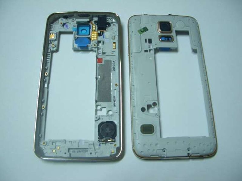 Chasis Carcasa Samsung Galaxy S5 Dorado + Antena Altavoz Jack Bot. Volumen y Enc