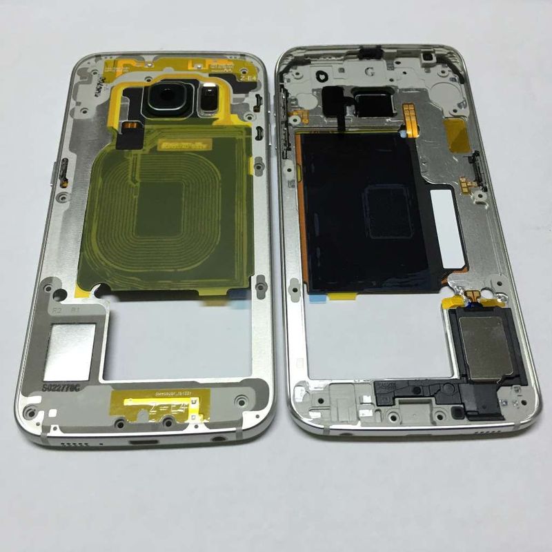 Carcasa Trasera Chasis Samsung G925F Galaxy S6 EDGE Verde Con Flex Encendido + Volumen + Modulo Buzzer