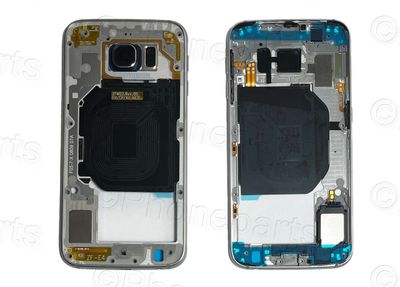 Carcasa Trasera Chasis Samsung G920F Galaxy S6 Azul con Flex Encendido + Volumen + Modulo Buzzer