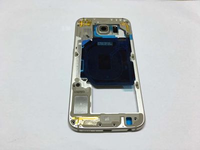 Carcasa Trasera Chasis Samsung G920F Galaxy S6 Dorado con Flex Encendido + Volumen + Modulo Buzzer