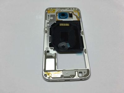 Carcasa Trasera Chasis Samsung G920F Galaxy S6 Azul Claro Con Flex Encendido + Volumen + Modulo Buzzer