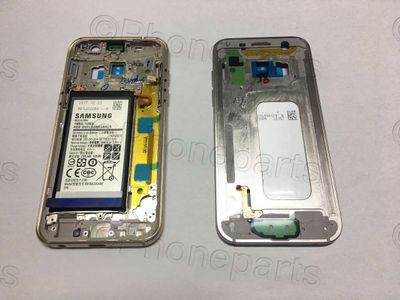 Carcasa Intermedia Chasis Samsung SM-A320F Galaxy A3 2017 Dorado