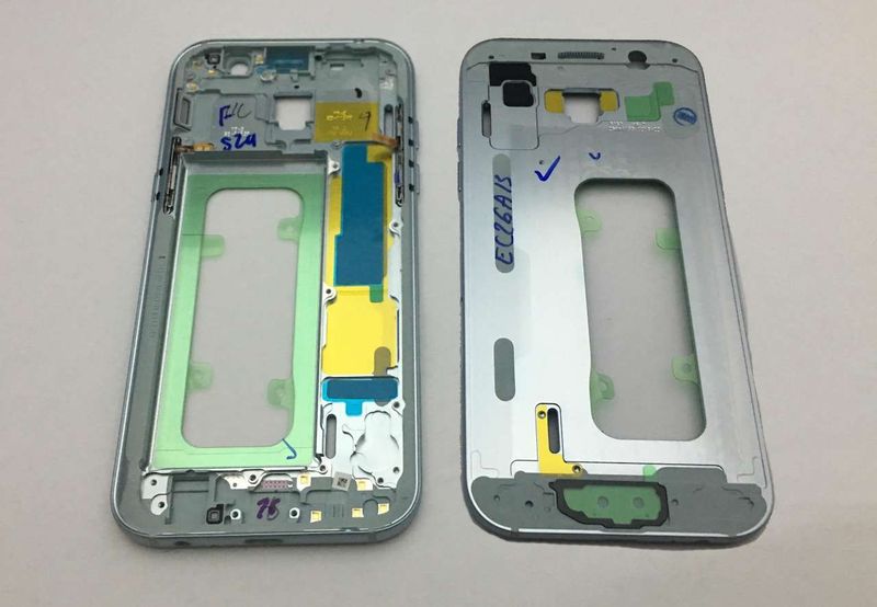 Carcasa Intermedia Chasis Samsung SM-A520F Galaxy A5 2017 Azul