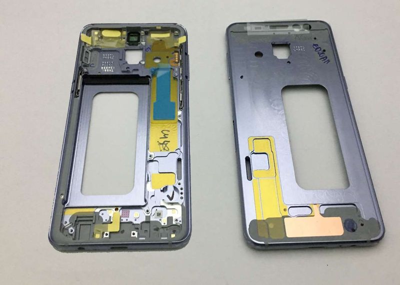Carcasa Intermedia Chasis Samsung SM-A530F Galaxy A8 2018 Gris Orquidia