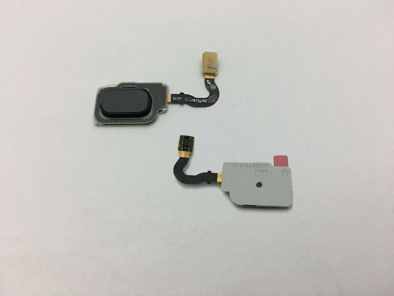 Cable Flex Botón Menú Sensor Huella Samsung SM-A530F Galaxy A8 2018 Negro