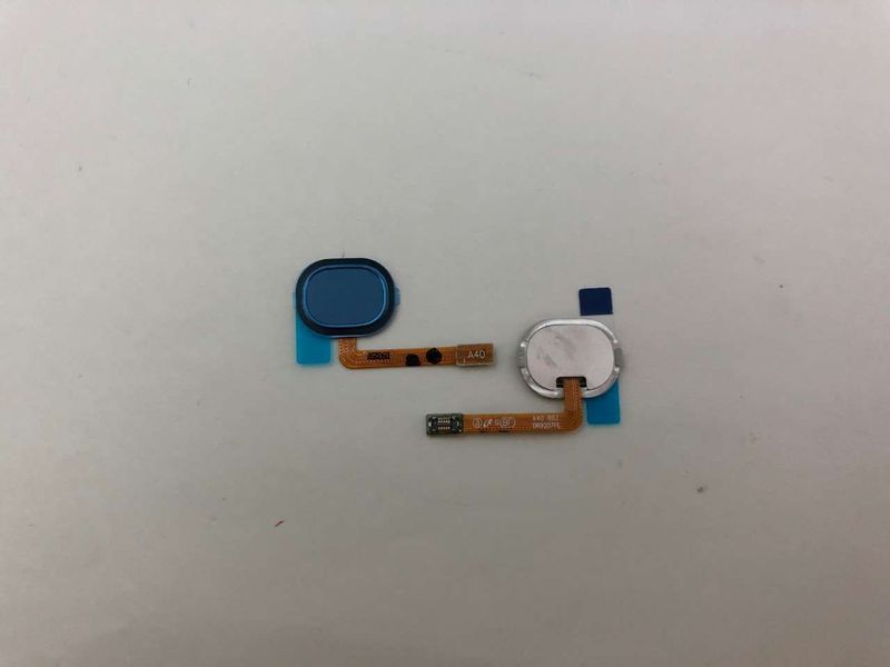 Cable Flex Botón Menú (HOME) con Sensor Huella Samsung Galaxy A40 SM-A405FN Azul
