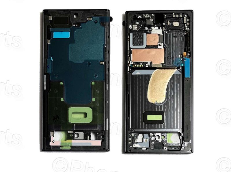 Carcasa Intermedia Chasis Original Samsung Galaxy S23 Ultra SM-S918B Negro