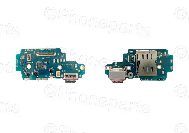 Placa con Conector Carga TipoC con Lector SIM y Micro Samsung S24 Ultra S928B