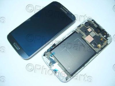 Pantalla Completa Samsung I9505 Negro (Gris Oscuro) con Marco 100% Origina