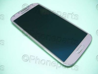 Pantalla Completa Samsung I9505 Rosa con Marco 100% Original Galaxy S4