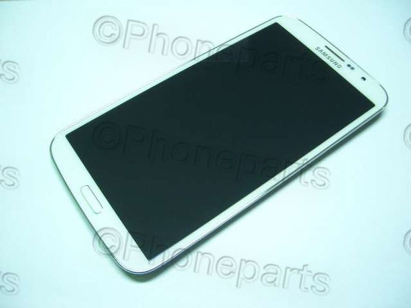 Pantalla Completa Samsung I9200 I9205 Galaxy Mega Blanca con Marco 100