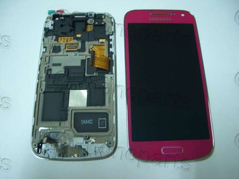 Pantalla Completa Samsung I9195 Galaxy S4 Mini Rosa con Marco 100% Origina