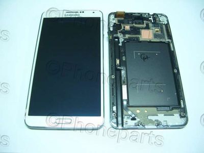Pantalla Completa Samsung N9005 Blanco Galaxy NOTE3 con Marco 100% Ori