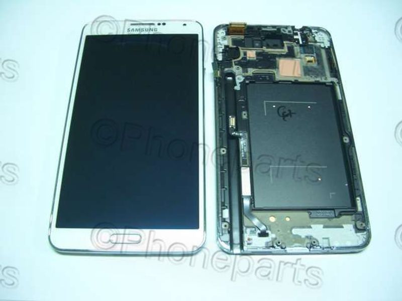 Pantalla Completa Samsung N9005 Blanco Galaxy NOTE3 con Marco 100% Ori