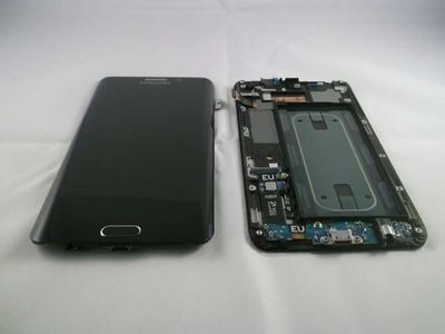 Pantalla Completa Samsung G928F Galaxy S6 EDGE Plus Azul/Negro con Marco