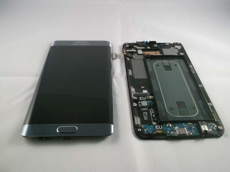 Pantalla Completa Samsung G928F Galaxy S6 EDGE Plus Plata con Marco