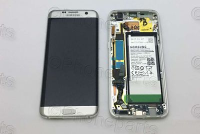 Pantalla Completa Samsung G935F Galaxy S7 EDGE Plata